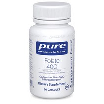 Pure Encapsulations Folate 엽산 90캡슐 해외, 4개
