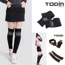 루체골프 휴스토니 니트 방한 발토시 여성용발토시 레그워머