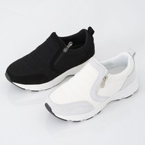 [슈플랜] 데일리 키높이 지퍼 슬립온 스니커즈 남녀공용 커플 운동화 3.5cm S-5588