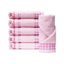 먼지없는 호텔 고급 수건 목화 면100% 10장 165g 홀마크, 핑크