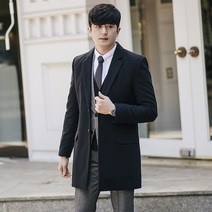 비시크 세니아 슬림핏 모직 코트