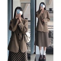 가을투피스 초 인싸템 염계 코디 눈길을 끄는 학원 무드 미니 셋업 끈나시원피스 룩 3120581400