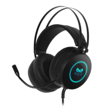 녹스 게이밍 헤드셋 NX-501 USB 게임용 마이크 7.1채널, 블랙