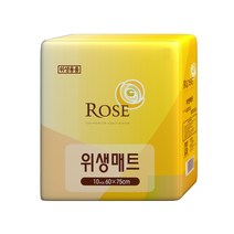 로즈 성인용기저귀 위생매트 고급형, 10매, 1팩