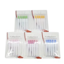 일자형치간칫솔 5개입 25개입 택1 사이즈5종 택1 개별위생캡 치과납품제품 국산OEM, SSS(5개입)