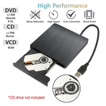 5Gbps USB 2 0 외부 DVD CD-ROM RW 플레이어 광학 드라이브 인클로저 케이스 노트북 데스크탑 컴퓨터 없음