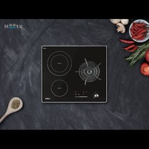 하츠 가스하이브리드 하이라이트전기렌지(2구)+가스렌지(1구) GEC-3601GARH, LNG(도시가스)