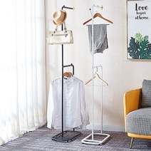 데코 스탠드 행거 철제 이동식 스탠딩 옷걸이 원룸, 상세페이지 참조, 데코스탠드행거_화이트(YWH1031-WH)
