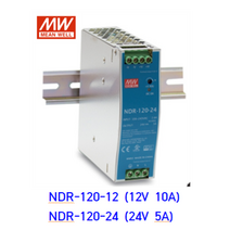 민웰 SMPS 파워써플라이 NDR-120-12 / 24 (찬넬 취부형), NDR-120-24(24V 5A), 1개