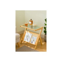 원목 보조 침대 쇼파 미니 사이드 테이블 홈카페 독서 거실 인테리어 좁은공간 틈새 협탁, 원목 보조 침대 소파 미니 사이드 테이블 홈카페 독서