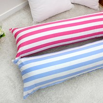 더플래 사탕베개 2인베개 롱쿠션 바디필로우, 스트라이프 2인베개(핑크)(솜포함)