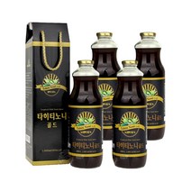 노니주스 원액 100% 타히티 노니 주스 노니차 노니 선물용 추천 발효 숙성 노니 열매 발효액 노니즙 노니효능 1000ml, 4병, 1L