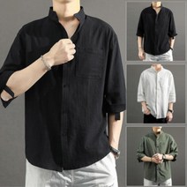 남성 세미룩 직장남 출근룩 린넨 남방 30대남성 40대