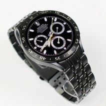 갤럭시워치5 4 호환 7선 날개형 메탈 스트랩, 블랙