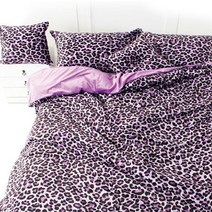 그림같은집 레오파드 극세사 차렵이불 Q