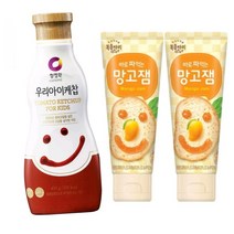 우리아이케찹 +복음자리 망고잼 (설탕대신 올리고당/토마토케찹/바로 짜먹는/튜브형/홈메이드방식), 상세설명