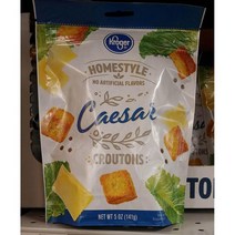 Kroger Homestyle Caesas croutons 크로거 홈스타일 시저 크루톤 크루통 스프토핑 빵조각 5oz(141g) 2개