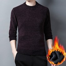 장바9니 남자 라운트니트티 안감융털 보카시티셔츠 블랙 빨간