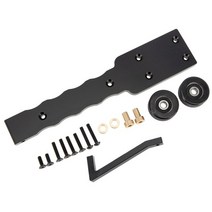 Meus 레이싱 6061 알루미늄 휠 바 듀얼 테일 키트 조립 부품 1/8 슬레지 4WD 몬스터 트럭용, 01 Sledge Black