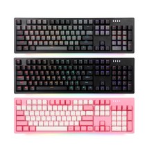 앱코 유선 기계식 카보드/AN02 RGB BAR, 핑크적축