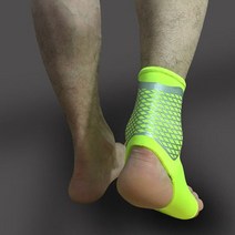 발목보조기 발목 보호대 족하수 관절 재활 고정기 1pcs 스포츠 지원 탄성 높은 스포츠 장비 안전 실행 농구 중괄호 지원, 형광 녹색, l, 1개