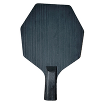 테니스 라켓 용품 Cybershape hexagon pure wood bony material table tennis blade 5 레이어 포플라 탁구 라켓 for, CS 블랙 핸들