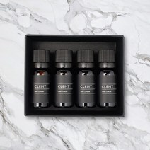 클렘트 CLEMT 명품 차량용 방향제 프레그런스 실속형 오일팩 4개세트(대시보드용/통풍구용) 리필펠트 추가증정, 1.베이x4, 차량거치형(대시보드용)