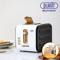 플랜잇 40mm 와이드 토스터기 팝 PTM-400 + 토스트백 증정, 화이트(PTM-400W)