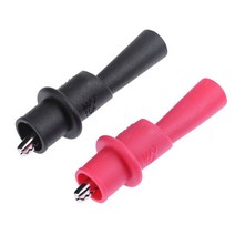 ANENG DT830B 디지털 멀티 미터 핸드 헬드 AC/DC 750/1000V 전기 전압계 전류계 옴 테스터 전문 도구, 02 1 Pairs Test Clips