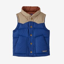 파타고니아키즈 비비 다운 베스트 블루 헤리티지 패딩 조끼 유아 아우터 K Bivy Down Vest
