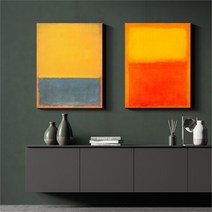 셀러허브_리빙 마크로스코 명화 인테리어 그림 액자 No13~24 캔버스 30호, 23번/30호65x91cm(캔버스액자옆면흰색)