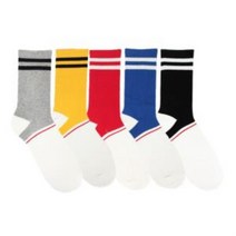 볼링핀 여성장목양말 롱삭스 긴목 컬러 패션 데일리 사계절 무지 롱삭스