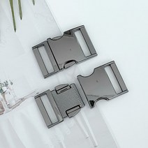 헤세드 3컬러) 금속버클 가방버클 하네스버클(내경25mm), 블랙실버