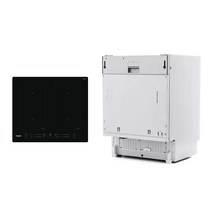 [월풀] 인덕션 4구 WLS1360NE + 자동문열림 식기세척기 WIC3C26NPF