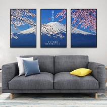 인테리어 후지산 그림 일본 스시 주방 벽 일본식 호텔 거실 배경 액자, 01. 오르브자