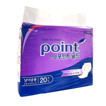 안심포인트 성인용 속기저귀 라운드형 골드 보라 1팩 20매입, 12팩