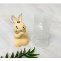 손 모은 3D 토끼 몰드 1구 캔들 석고방향제 비누 만들기