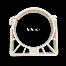 집게밴드 반도 클램프 고정 수도관 튜브용 흰색 플라스틱 PPR U 110 파이프 직경 32mm 75mm 10 개, 3.25mm