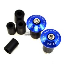 22mm 오토바이 핸들 바 엔드 웨이트 그립 캡 진동 방지 실더 플러그 혼다 CB1000R CBR1100XX, 03 Blue