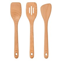OXO 굿 그립스 나무 뒤집개 세트 3피스 368102, Spoon Set_Turners