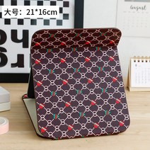 탁상 거울 화장대 스탠드 이케아 LED 원형 인테리어 엔틱용 조명 접이식 간접 책상 손거울 화거울 탁상용 스탠드형 소형 휴대용 사무실 학생 기숙사 접이식 화거울, 22 사랑8자-빅사이즈