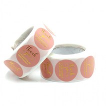 여기슈 답례품 스티커 땡큐 원형 선물 금장 당일발송, 상세페이지 참조