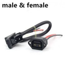 전기 소켓 전구 Yadea/Aima 전기 자전거에 대한 도매 포트 및 케이블 여성/남성 소켓, 04 22
