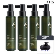 CH6 스칼프 싹 세럼 헤어에센스 140mlx4개 총560ml(+샴푸브러쉬), 단품
