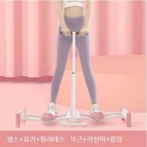 가정용 슬라이드보드 아름다운 다리 체중 감량 유산소 스키머신 접이식 휴대용, 핑크 손잡이