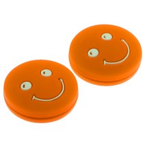 댐프너 테니스 라켓 진동 완충 장치 2개 팩 스쿼시 라켓 완충 장치, 주황색