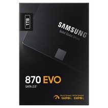 삼성 SSD 870 EVO SATA3 1TB TLC 3D낸드, MZ-77E1T0