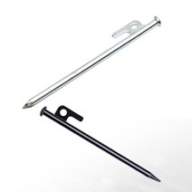 단조팩 20cm 쇠말뚝 탠트팩 캠핑팩 텐트고정핀 고정팩 튼튼한 고강도, 블랙