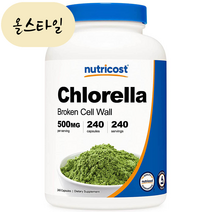 올스타일 뉴트리코스트 클로렐라 240캡슐 1병 미국직구 chlorella, 1개, 240정, 240정