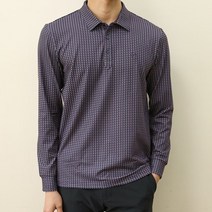 네레토 남성 골프웨어 상의 고급원단 안기모 카라티셔츠 퍼플